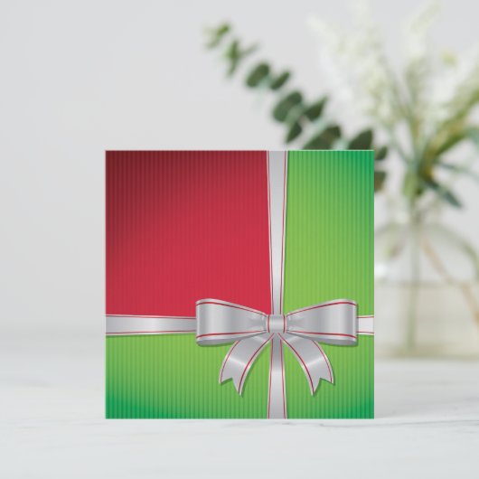 Weihnachtsbogen Einladung (Stehend Vorderseite)