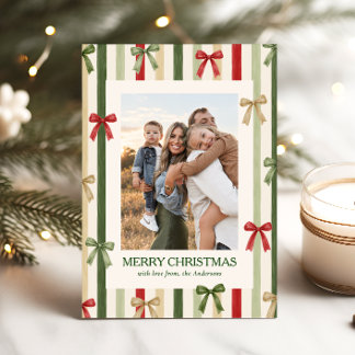 Weihnachtsbögen Foto Feiertagskarte