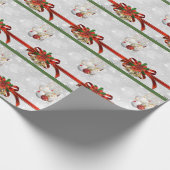 Weihnachtsbögen Geschenkpapier (Ecke)