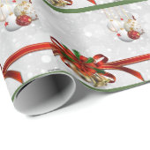 Weihnachtsbögen Geschenkpapier (Rolleneckpunkt)