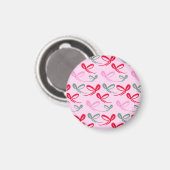 Weihnachtsbögen grün rosa whimiscal handgezeichnet magnet (Vorderseite/Rückseite)