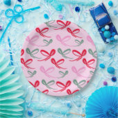 Weihnachtsbögen grün rosa whimiscal handgezeichnet pappteller (Party)