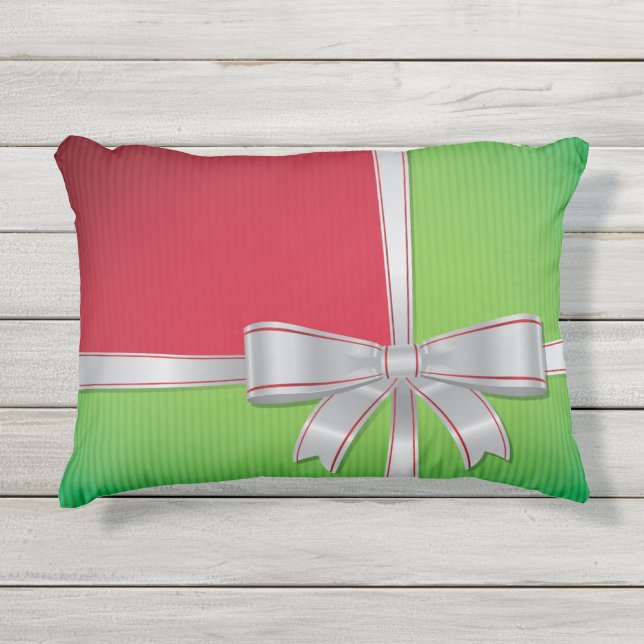 Weihnachtsbogen Kissen Für Draußen (Vorderseite)