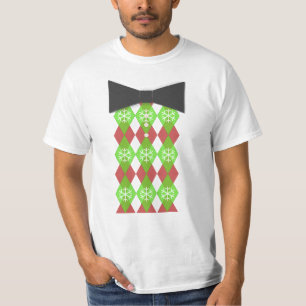 Weihnachtsbogen-Krawatten-T - Shirt