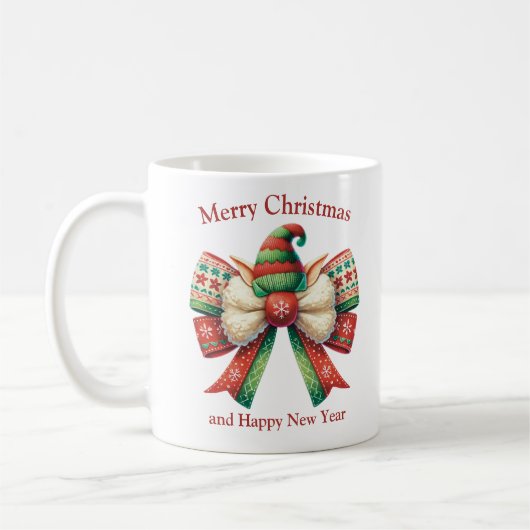Weihnachtsbogen mit Ellenhut Kaffeetasse (Links)