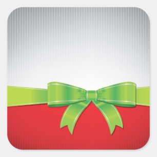 Weihnachtsbogen Quadratischer Aufkleber