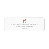 Weihnachtsbogen-Rücksendeadresse (Vorne)