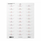 Weihnachtsbogen-Rücksendeadresse (Vorne)