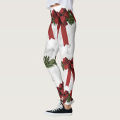 Weihnachtsbogen-u. -marmor Druck-Leggings Leggings (Links)
