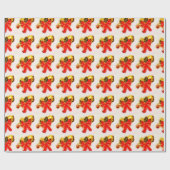 Weihnachtsbohnen Geschenkpapier (Flach)