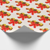 Weihnachtsbohnen Geschenkpapier (Ecke)