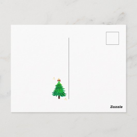 Weihnachtsbold Postkarte (Rückseite)