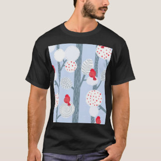 Weihnachtsbollen, Bäume, Vintager Wald. T-Shirt