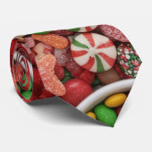 Weihnachtsbonbon-Halstuch Krawatte (Gerollt)