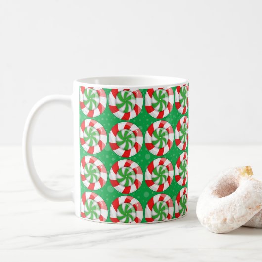 Weihnachtsbonbon Kaffeetasse (Mit Donut)