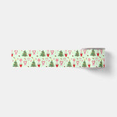 Weihnachtsbonbonbäume-Muster Satinband (Vorderseite)