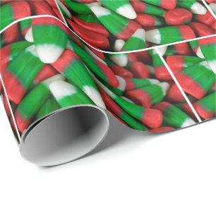 Weihnachtsbonbonmais Geschenkpapier