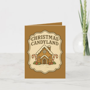 Weihnachtsbonbons anpassbar feiertagskarte