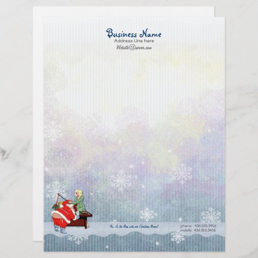 Weihnachtsbonus Letterhead Briefbogen (Vorne/Hinten)