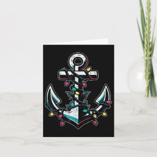 Weihnachtsboot Anchor Xmas Sailor Cruise Men Boys Karte