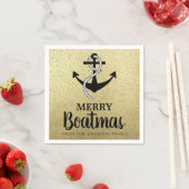 Weihnachtsboot Nautical Anchor Boatmas Party Serviette (Beispiel)
