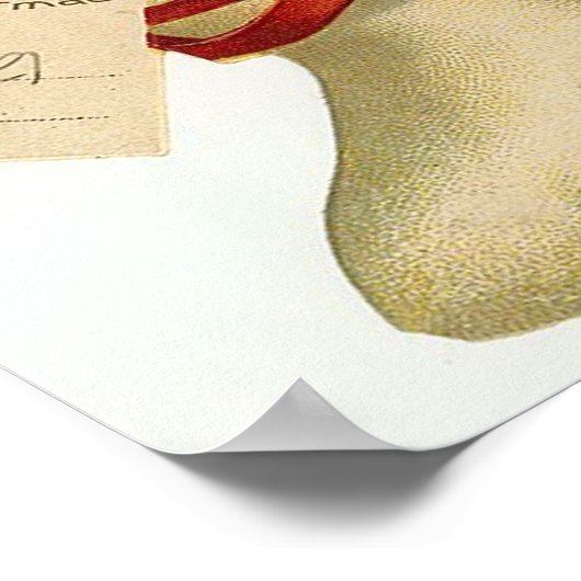 Weihnachtsboot Poster (Ecke)