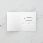 Weihnachtsboot Urlaub Karte (Innenseite)