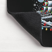 Weihnachtsbootfahren Segelkreuzfahrtboot umgeben B Mousepad (Ecke)