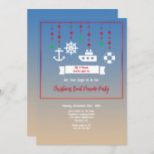 Weihnachtsbootmobil Einladung (Vorne/Hinten)