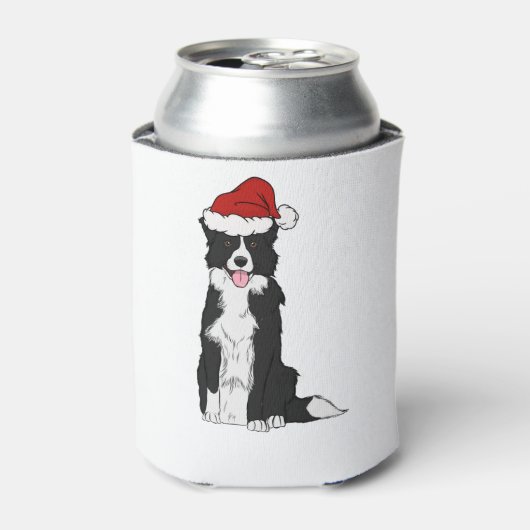 Weihnachtsborder Collie 1 Dosenkühler (Kanne Vorderseite)