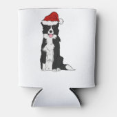 Weihnachtsborder Collie 1 Dosenkühler (Vorderseite)