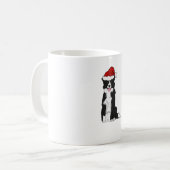 Weihnachtsborder Collie 1 Kaffeetasse (Vorderseite Links)