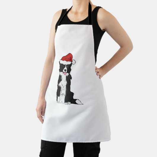 Weihnachtsborder Collie 1 Schürze (InSitu)