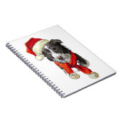 Weihnachtsborder Collie Hund Notizblock (Rechte Seite)