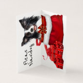 Weihnachtsborder Collie Santa sack DIY wünscht (Innenseite)