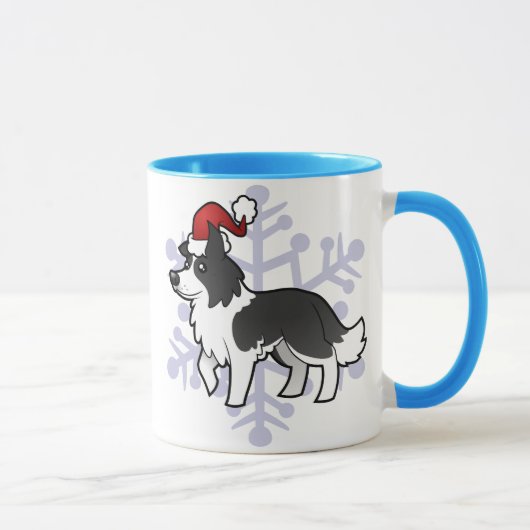 WeihnachtsBorder-Collie Tasse (Rechts)