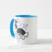 WeihnachtsBorder-Collie Tasse (Vorderseite Links)