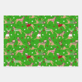 Weihnachtsborder Terrier Geschenkpapier Set (Vorderseite 2)