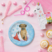 Weihnachtsborder Terrier Pappteller (Party)