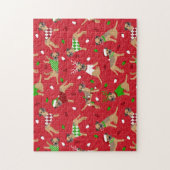 Weihnachtsborder Terrier Puzzle (Vertikal)