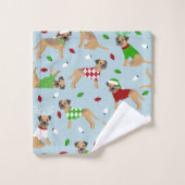 Weihnachtsbordhandtuch-Set Badhandtuch Set (Waschlappen)