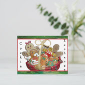 Weihnachtsbörse Feiertagspostkarte (Stehend Vorderseite)