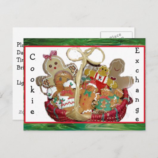 Weihnachtsbörse Feiertagspostkarte (Vorne/Hinten)