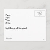 Weihnachtsbörse Feiertagspostkarte (Rückseite)