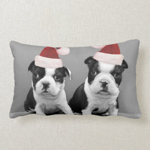 Weihnachtsboston-Terrier Lendenkissen