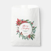 Weihnachtsbotanicals, Blume und Vögel Geschenktütchen (Vorderseite)