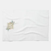 Weihnachtsbotanicals Monogram Geschirrtuch (Horizontal)