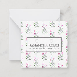 Weihnachtsbotanicals Necklace Ohrringe Display Mitteilungskarte