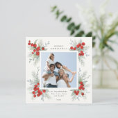 Weihnachtsbotanikum Rote Berries Foto (Stehend Vorderseite)