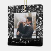 Weihnachtsbotanische Keramik Ornament (Links)